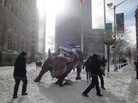 New York snow, Wall Street