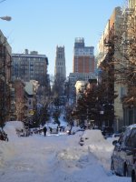 Morningside Heights, Harlem in the snow