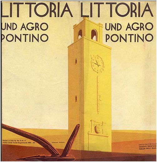 Old poster for Latina (when it was still known as Littoria)