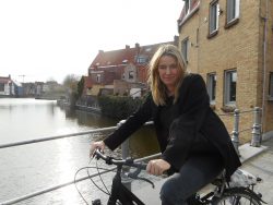 Biking in Bruges, Belgium