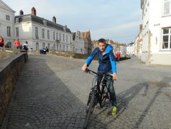Biking Bruges, Belgium